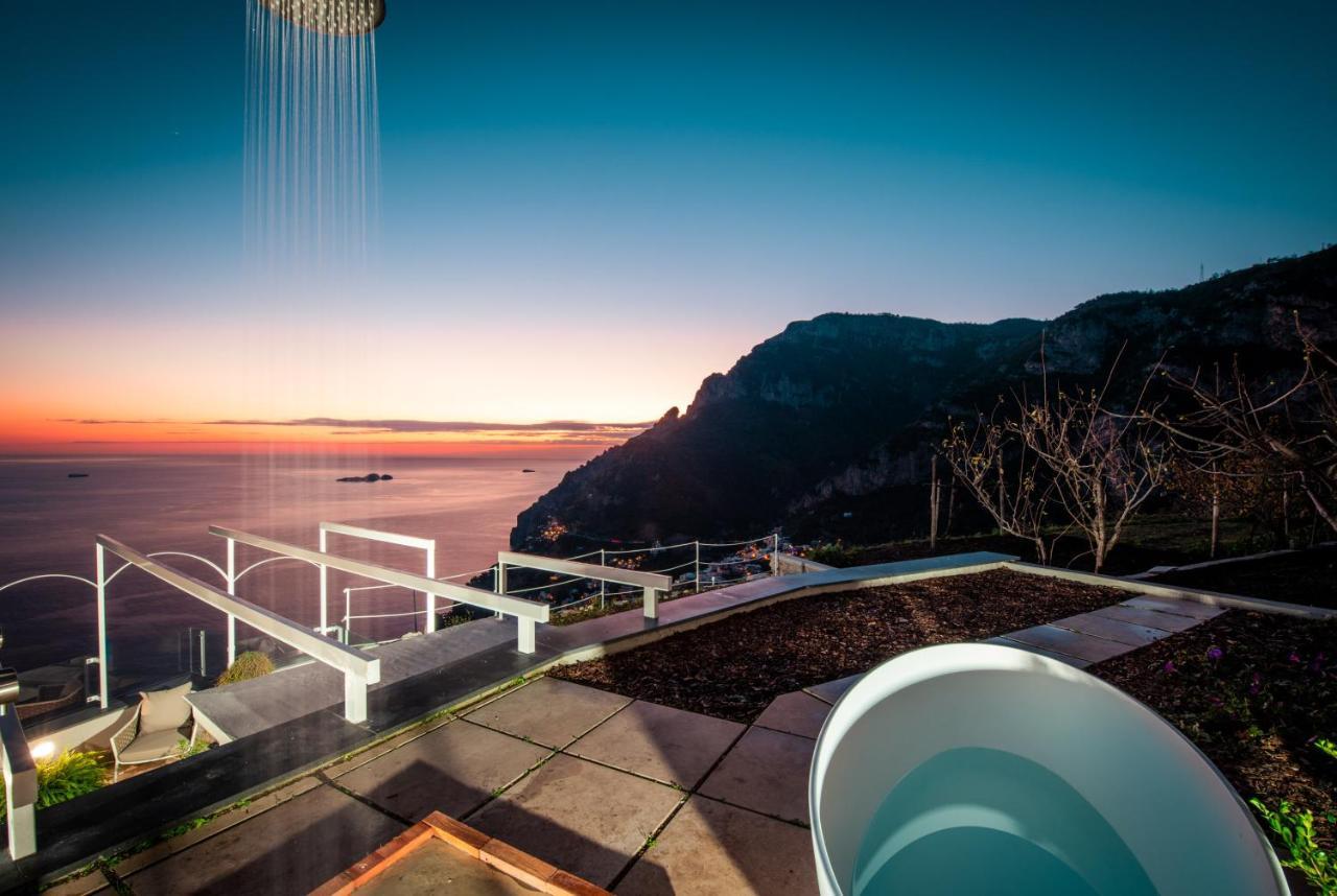 Villa La Tagliata Spectacular Jacuzzi Tub Amazing View And Private Parking Garage Positano Exterior foto