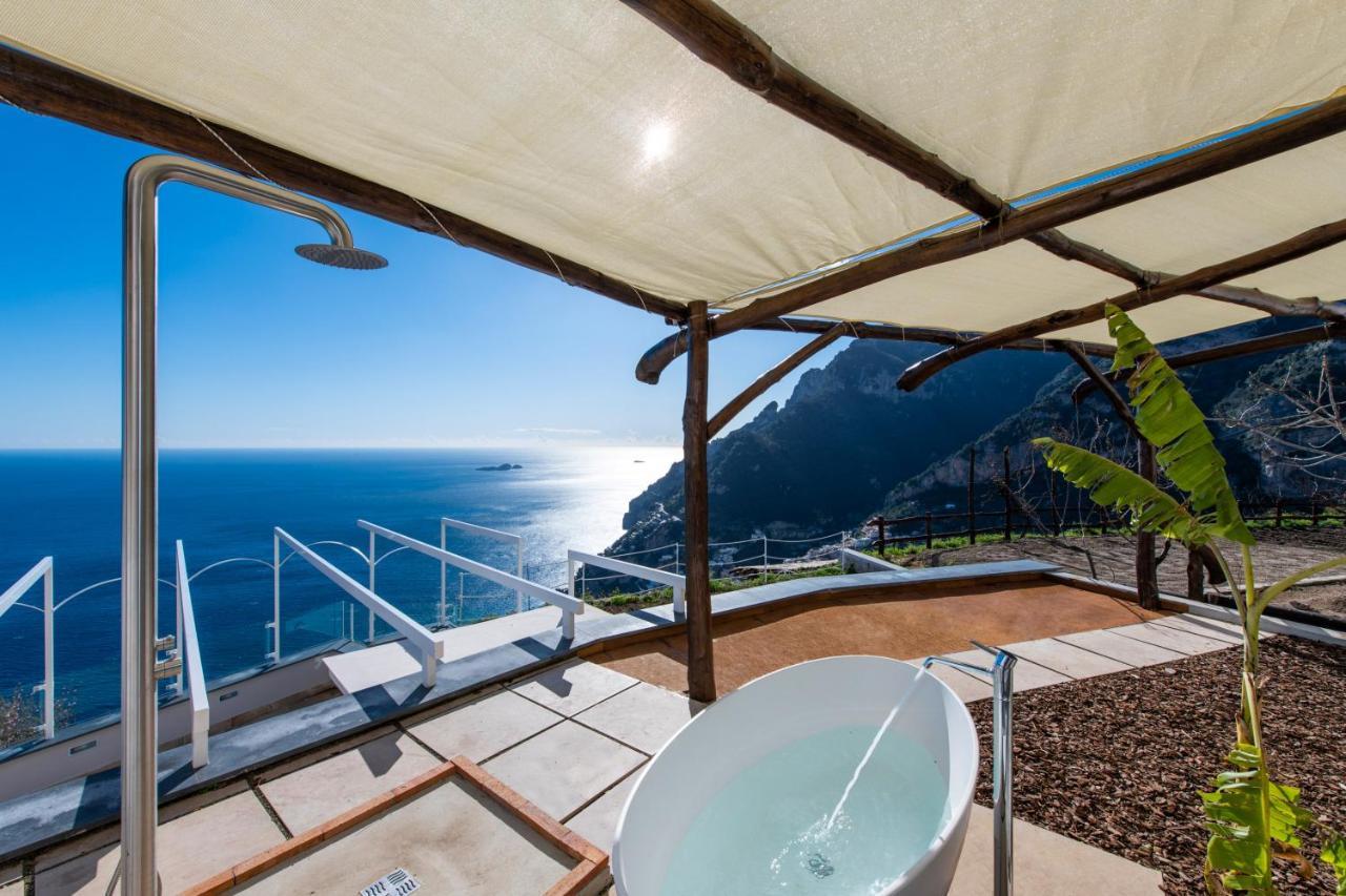 Villa La Tagliata Spectacular Jacuzzi Tub Amazing View And Private Parking Garage Positano Exterior foto