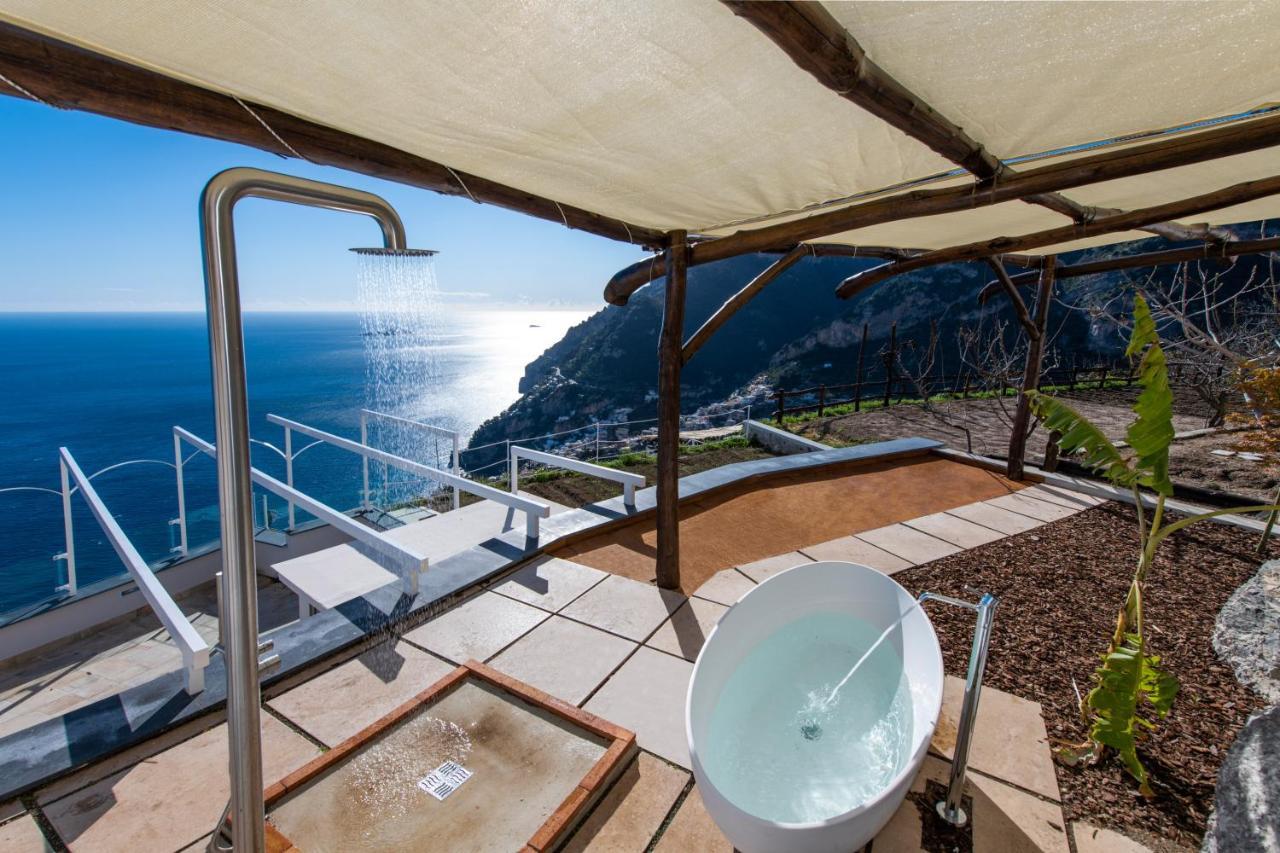 Villa La Tagliata Spectacular Jacuzzi Tub Amazing View And Private Parking Garage Positano Exterior foto