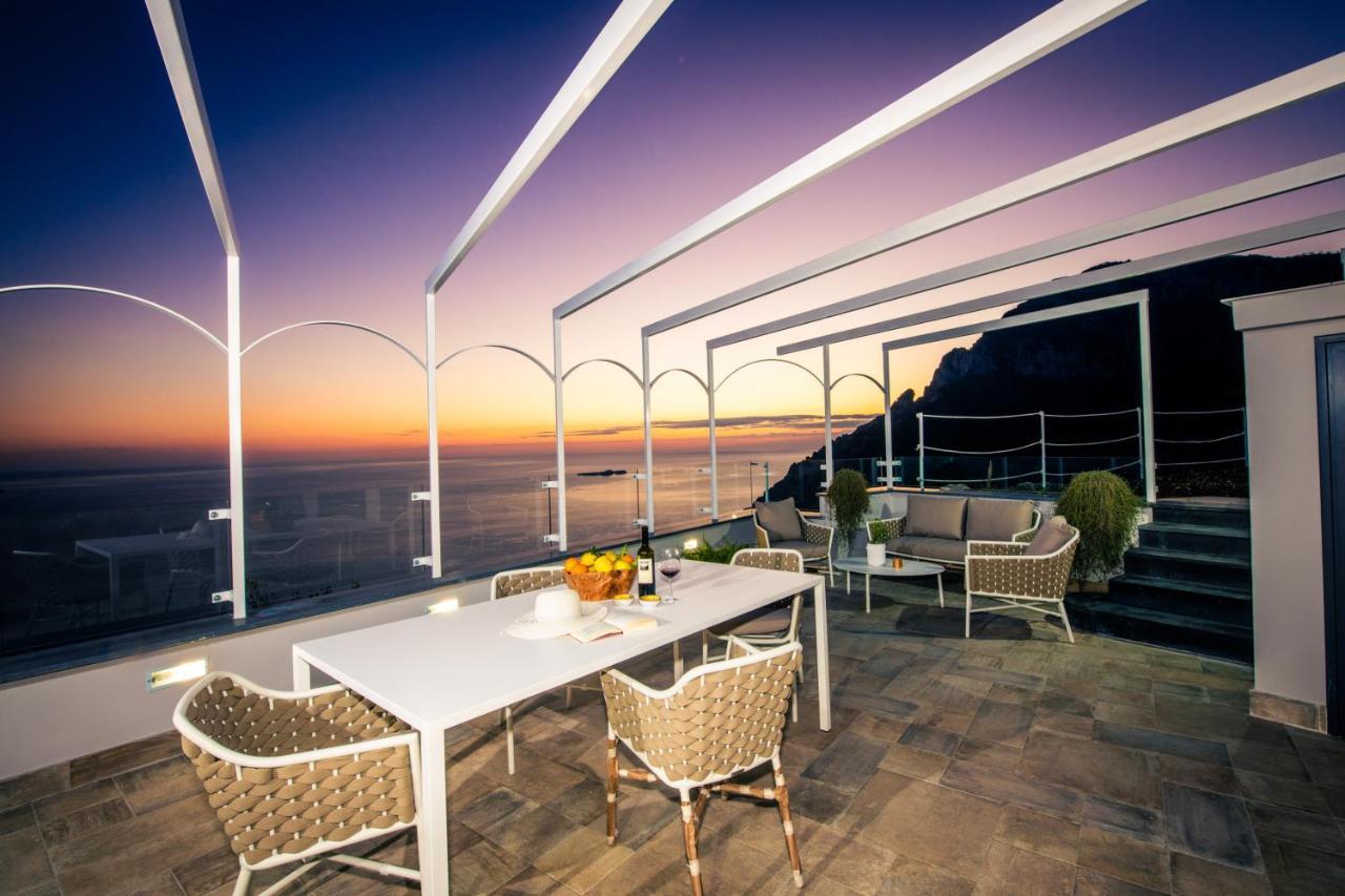 Villa La Tagliata Spectacular Jacuzzi Tub Amazing View And Private Parking Garage Positano Exterior foto